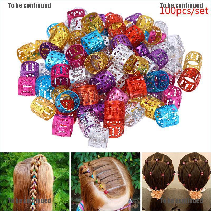 Bộ 100 Khuyên Xỏ Kim Loại Dùng Trang Trí