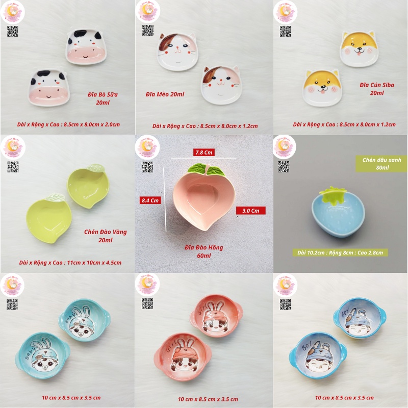 Tổng hợp chén ăn sứ dễ thương cho hamster