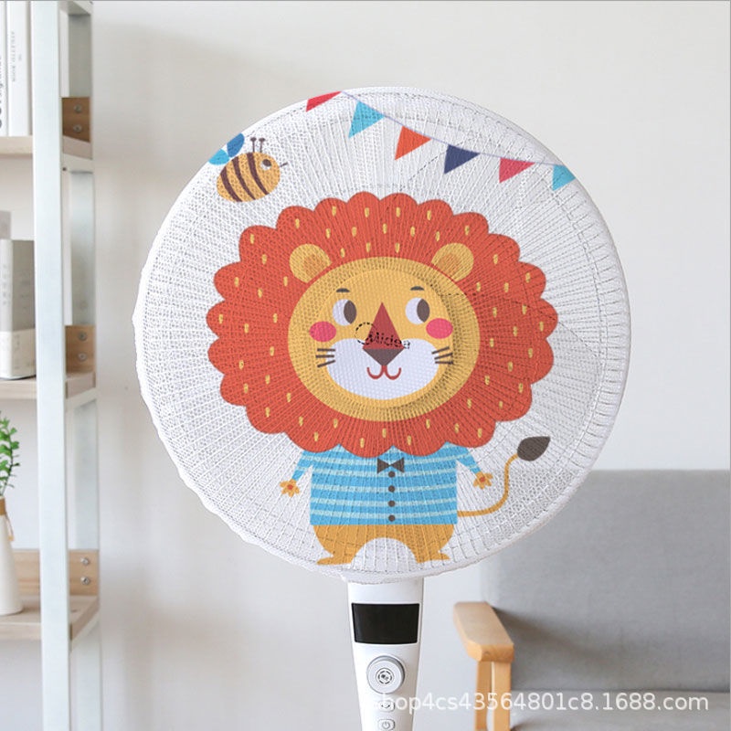 Lưới Vải Bọc Lồng Quạt Máy Có Dây Rút An Toàn Cho Bé Mẫu Hoạt Hình Dễ Thương