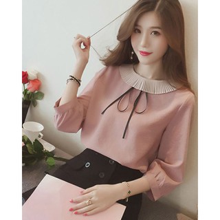 Áo Kiểu Selina Dập Ly Cổ