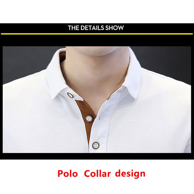 Áo thun polo tay ngắn bằng cotton 100% sành điệu cho nam