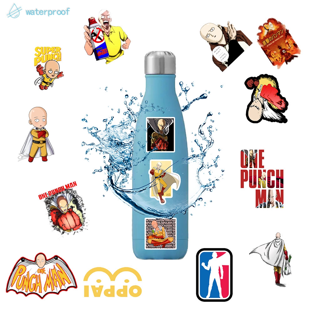 Set 49 Nhãn Dán Trang Trí Hình Nhân Vật Hoạt Hình One Punch-Man
