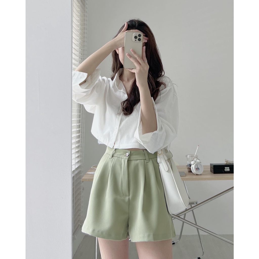 A7979 Somi linen croptop Audrey