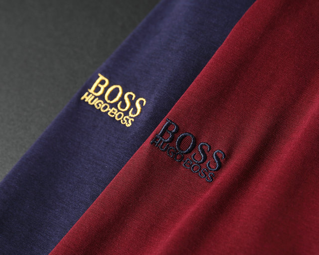 Áo Thun Nam Có Cổ In Chữ Hugo Boss