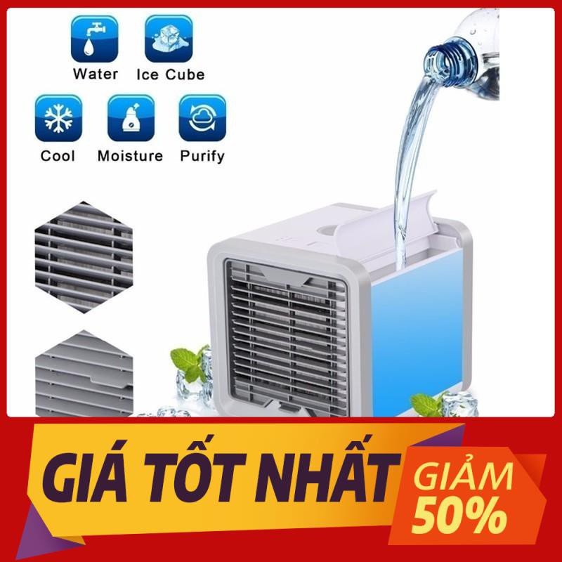 Quạt điều hòa mini có khay để nước và đá - Quạt hơi nước di động để bàn làm việc làm mát tạo ẩm không khí | BigBuy360 - bigbuy360.vn
