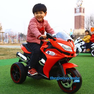 Xe máy điện trẻ em nel-r1200gs kiểu dáng xe thể thao 2 động cơ khỏe cho bé