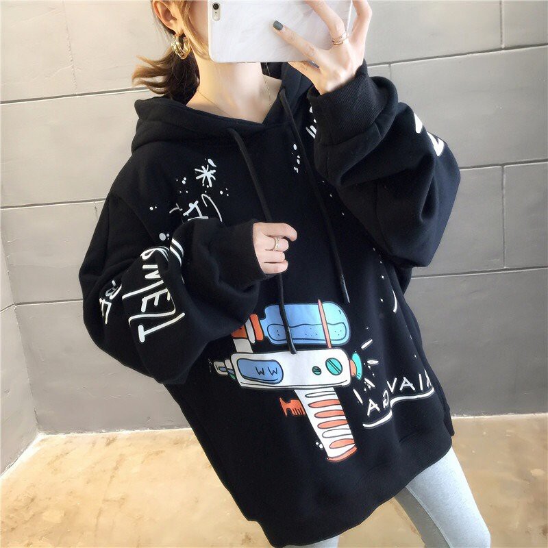 Áo Hoodie nam nữ 💚𝗙𝗥𝗘𝗘𝗦𝗛𝗜𝗣💚 Áo khoác Hoodie nam nữ unisex Nhật trắng đen