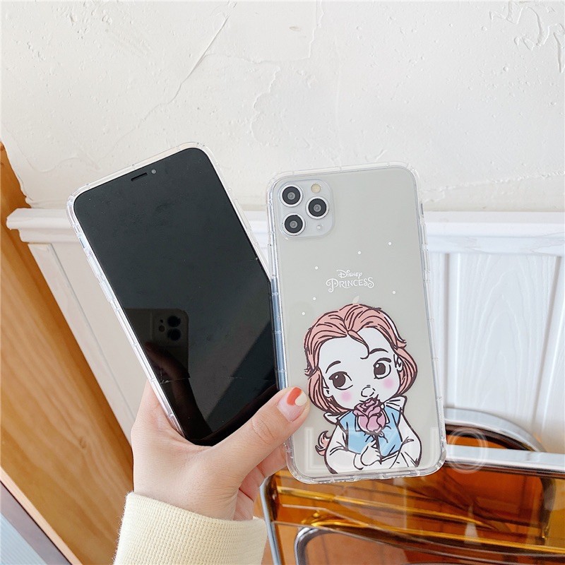 Ốp Lưng Case Iphone Dẻo  công chúa  Trong Không Ngả Màu 7g/8g/7Plus/8Plus/X/Xs/Xsmax/Xr/11/11Pro/11Promax/12/12pr