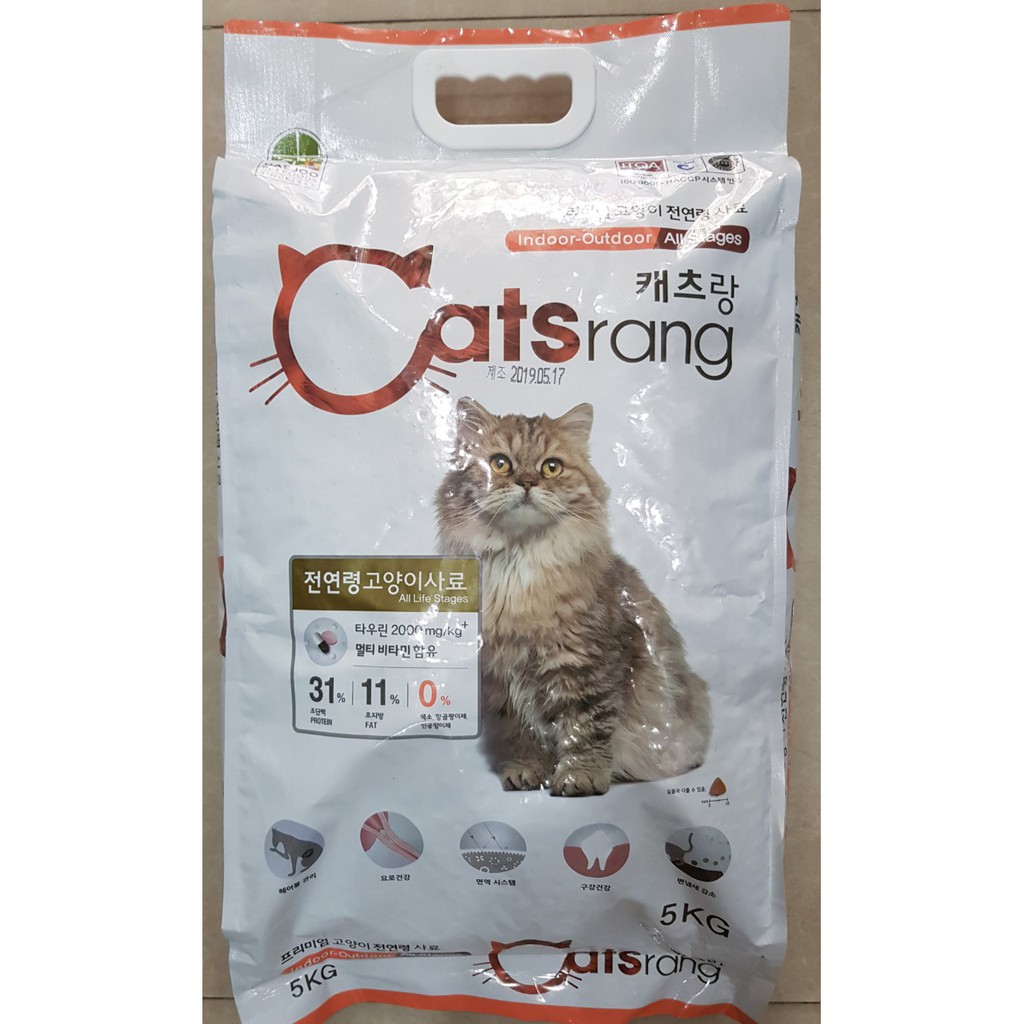 Thức Ăn Khô Cho Mèo Catsrang - Hàn Quốc - Bao 5 Kg