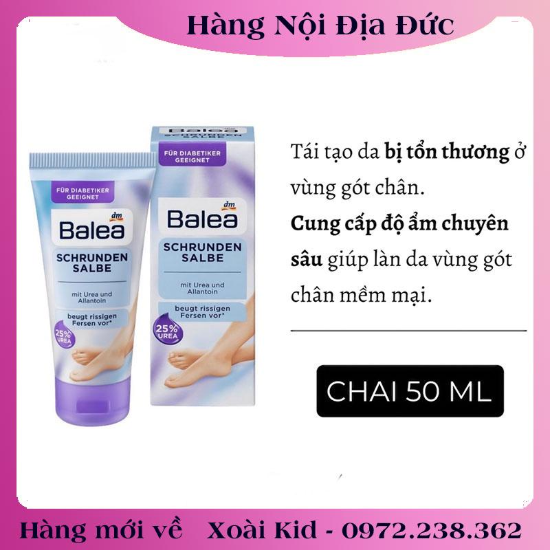 Bộ Kem dưỡng nứt gót chân, chà gót chân Balea Đức -Nội địa Đức Đủ Bill