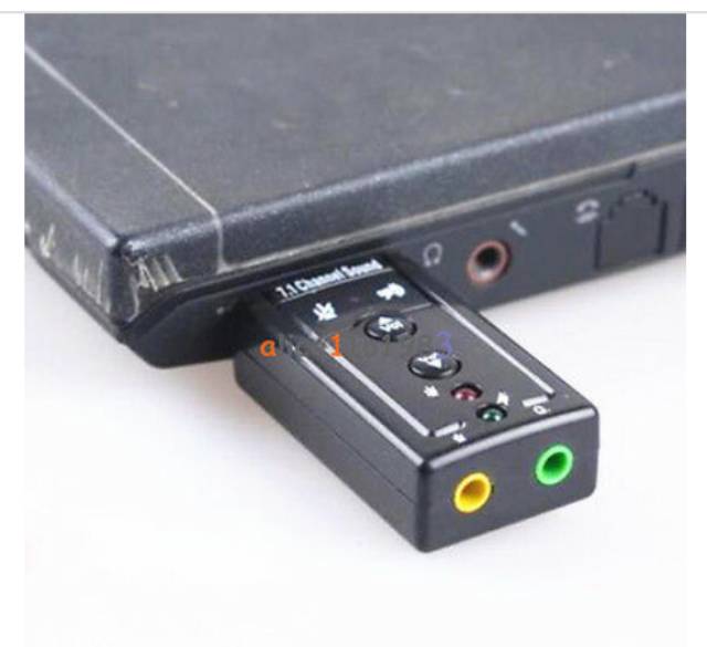 Usb 2.0 Virtual 7.1 Channel Audio Card Soundcard Adapter Cho Pc Laptop Notebook