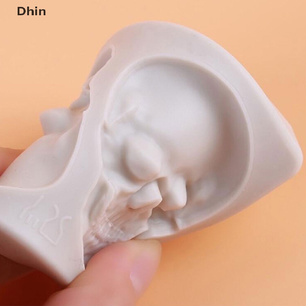 Khuôn Silicone Tạo Hình Đầu Lâu 3D Làm Bánh Kẹo DIY