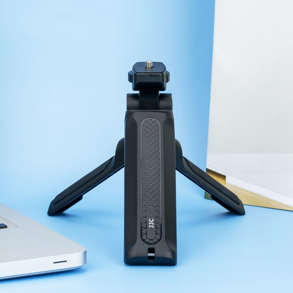 JJC TP-U1 Tay Cầm Chân Máy Mini Giá Đỡ Máy Ảnh 2 Trong 1 Có Thể Xoay 360 Độ Để Quay Vlog Và Phát Trực Tiếp Trên Máy Ảnh Không Gương Lật DSLR Với Ổ Cắm Chân Máy 1/4"-20