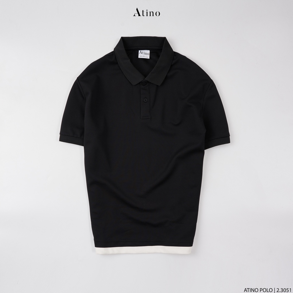 Áo Polo Nam Trơn Thanh Lịch ATINO vải cá sấu Cotton thoáng mát trẻ trung chuẩn form regular PL2.3051