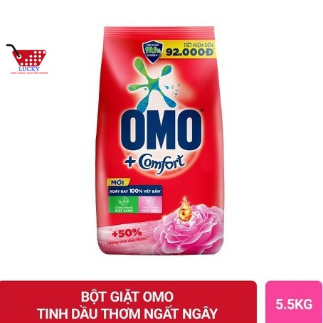 Bột giặt Omo Comfort 5,3kg Tinh Dầu Thơm Ngất Ngây