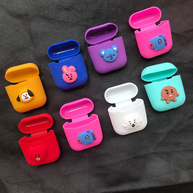Hộp silicone đựng tai nghe Bluetooth BTS bt21