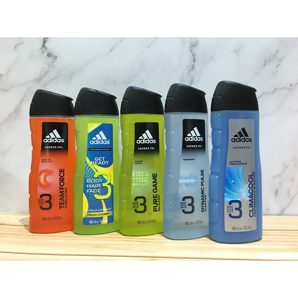 Sữa tắm gội cho nam Adidas 3 in 1 400ml ( inb chọn mùi)