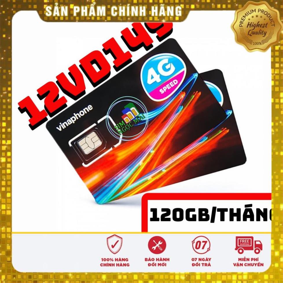 [FREE 12T] Sim 4G Vinaphone Trọn Gói 1 Năm Không Cần Nạp Tiền - D500 - D500T - 12D60G - 12VD89 - 12VD149 - SIM NGỌC MAI