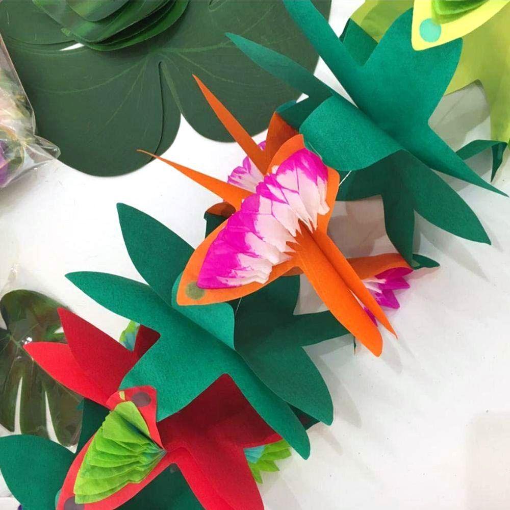 Vòng Hoa Giấy Màu Ngà Phong Cách Hawaiian Treo Trang Trí Đám Cưới / Bãi Biển