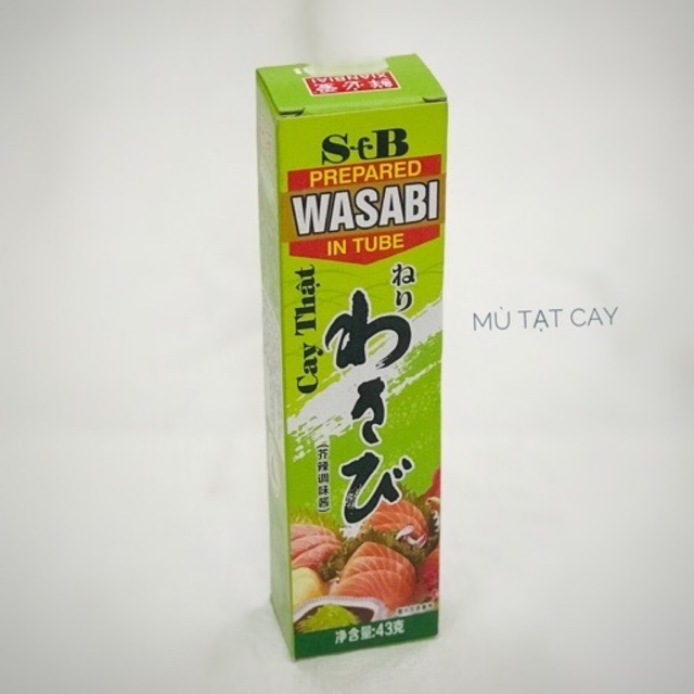 Mù tạt siêu cay wasabi 43g