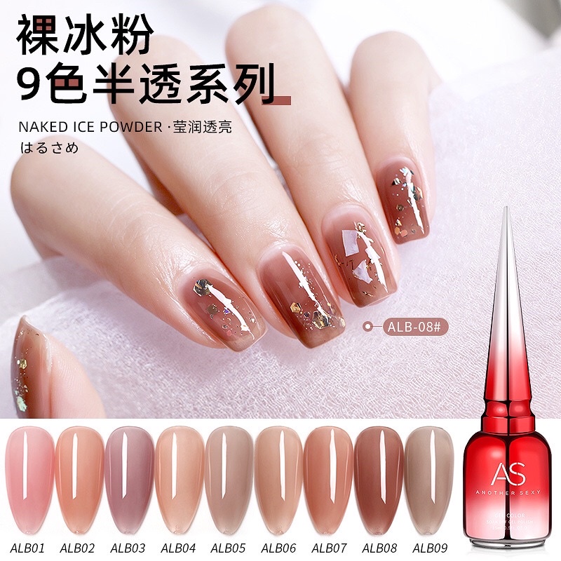 Set sơn gel thạch As chính hãng 15ml - Mã ALB