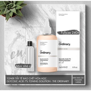 Toner tẩy da chết làm sạch The Ordinary Glycolic Acid 7% Toning Solution