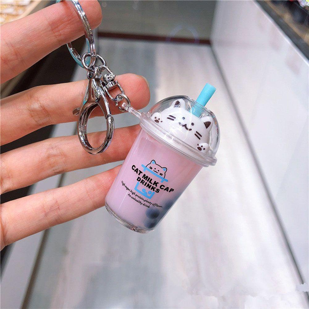 Móc Khóa Hình Mèo Đính Sequin Lấp Lánh Dễ Thương