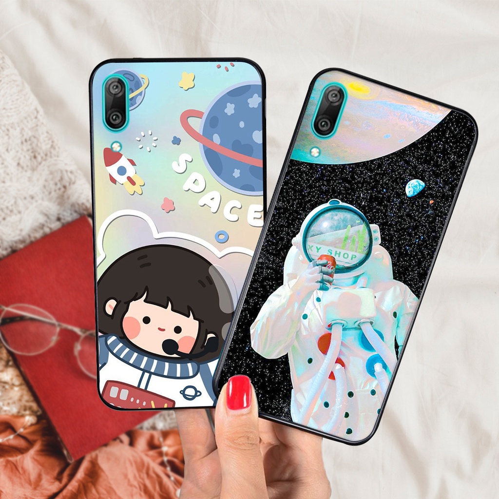 Ốp lưng điện thoại Huawei Y7 Pro 2019 - Y9 2019 - Y9 Prime mẫu phi hành gia vũ trụ cute đáng yêu cực bền