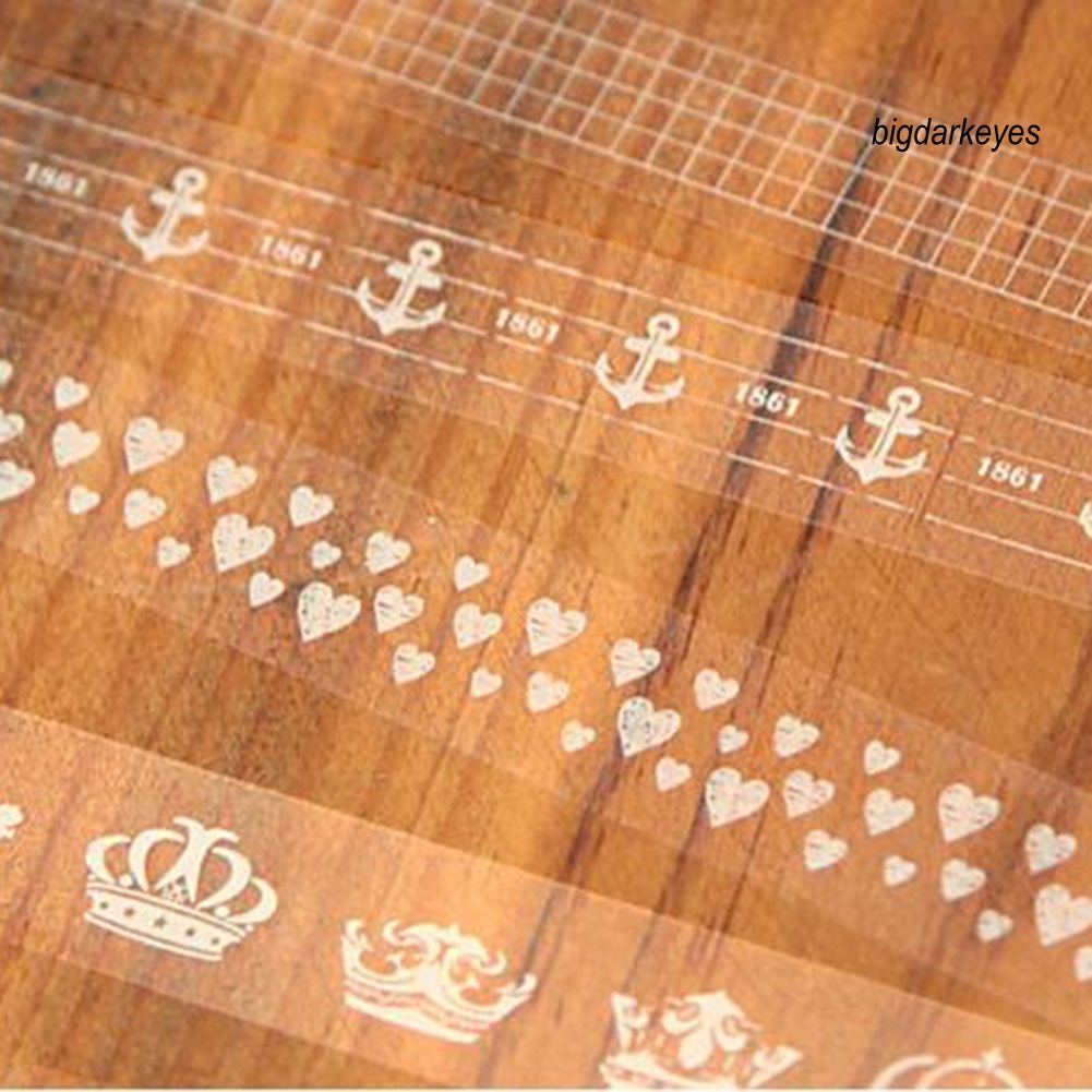 2 Băng Keo Ren Trong Suốt Dùng Trang Trí Sổ Tay Album Ảnh DIY