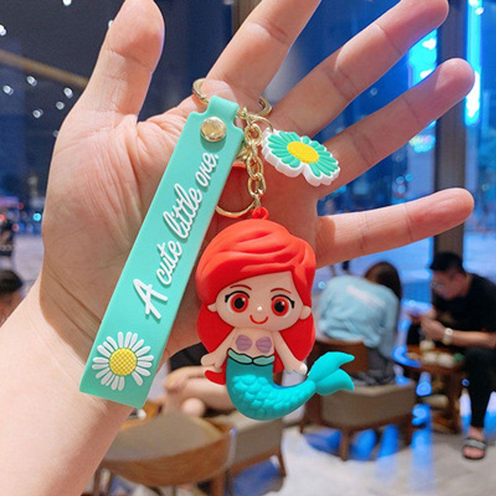 JUNE Móc Khóa Xe Hơi Hình Búp Bê Nhiều Màu Thời Trang