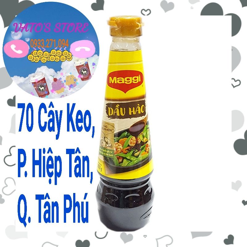 Dầu hào Maggi đậm đặc chai 350g 350gr