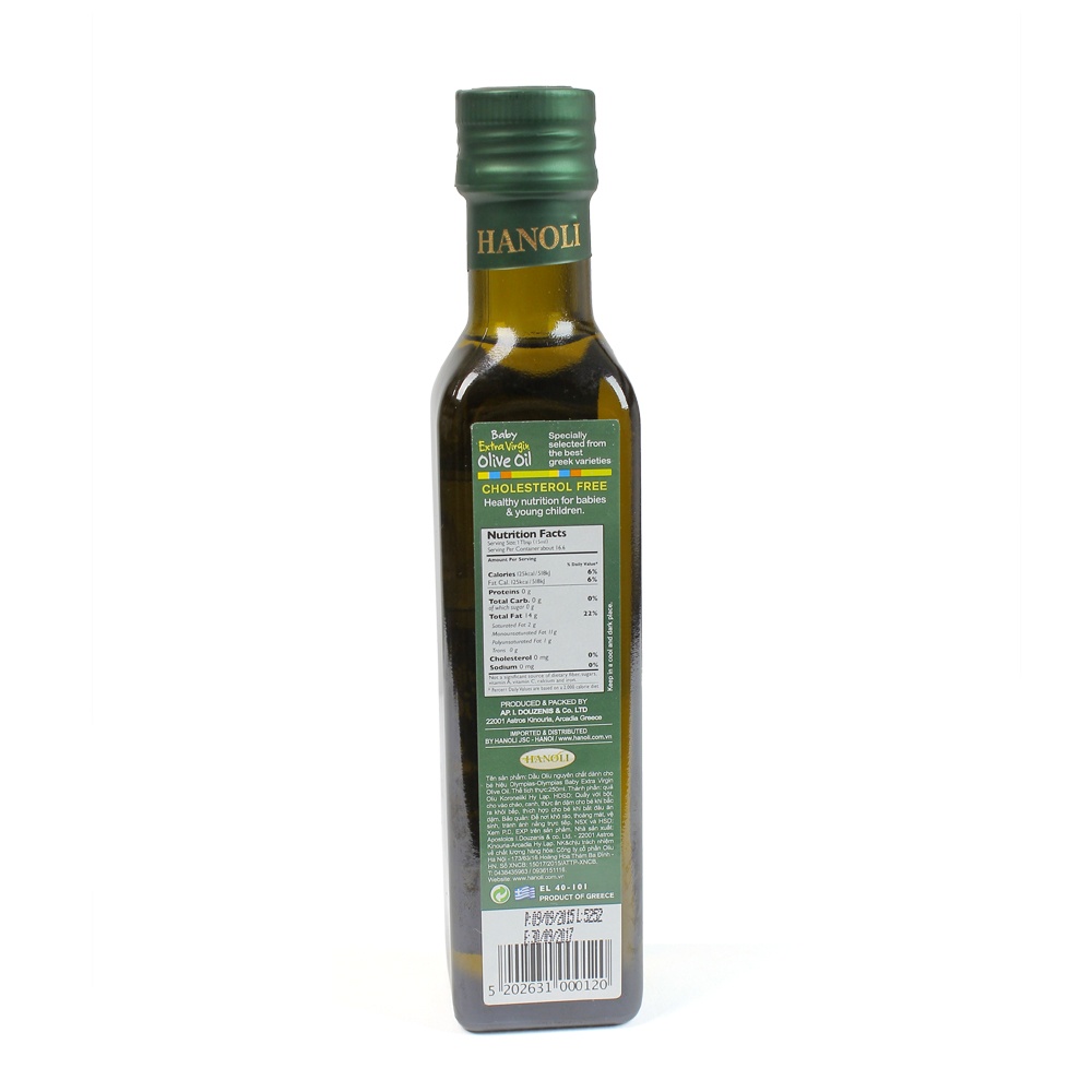 Dầu Olive Baby siêu nguyên chất Olympias 250ml