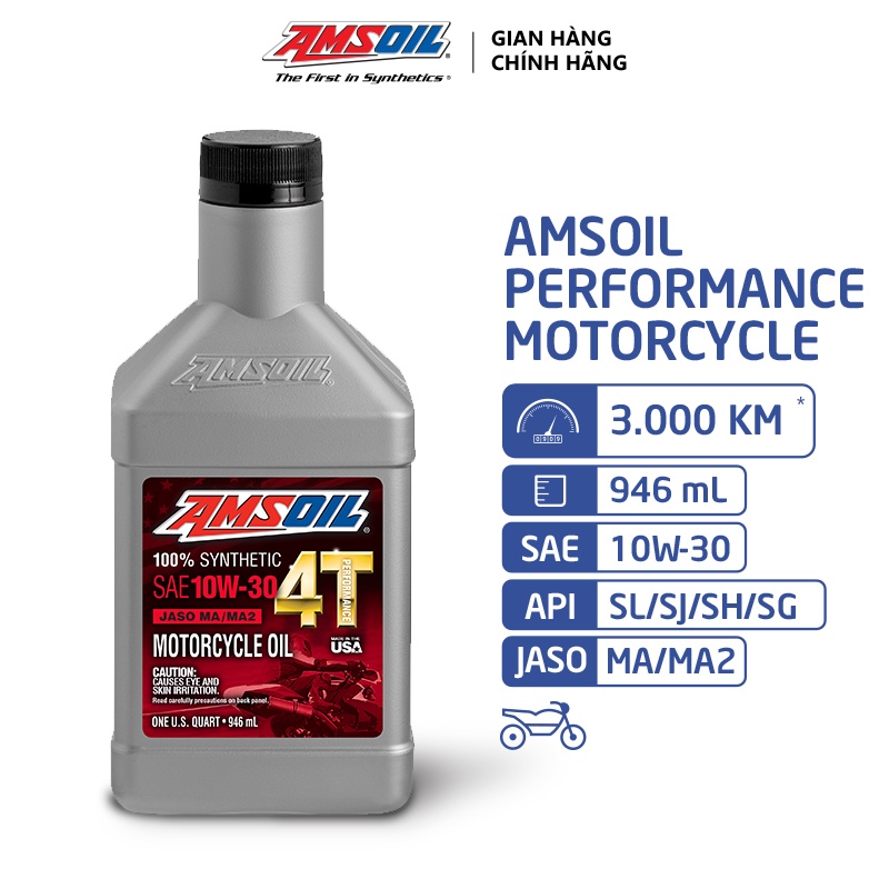 Nhớt Xe Số Amsoil Performance 10w30 946ml