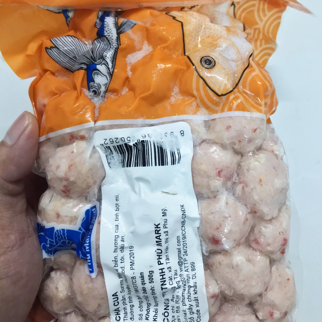 Chả cua hàng xuất sang Singapo gói 500g
