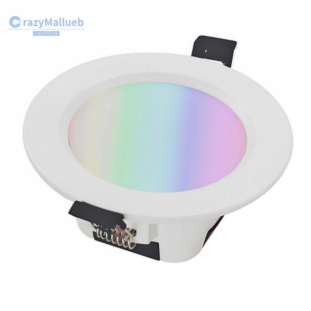 Crazymallueb❤Dimmable WIFI Smart Down Light APP Phone Remote Control Recessed Ceiling Lamp❤Lighting