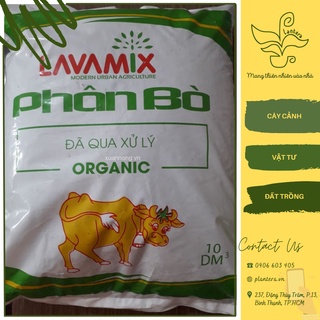 Phân Bò Xử Lý Lavamix 10Dm3 - Phân Hữu Cơ - Phân Dạng Bột - Phân Bò