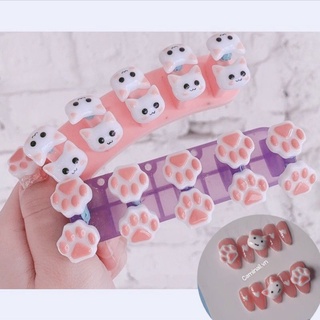 Charm đính nail, charm mèo chân mèo cute