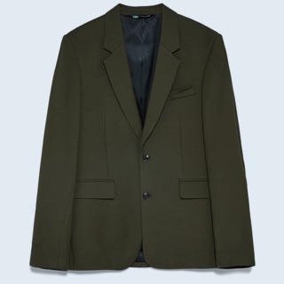 ÁO VEST ZARA VẢI DỆT DÁNG BLAZER