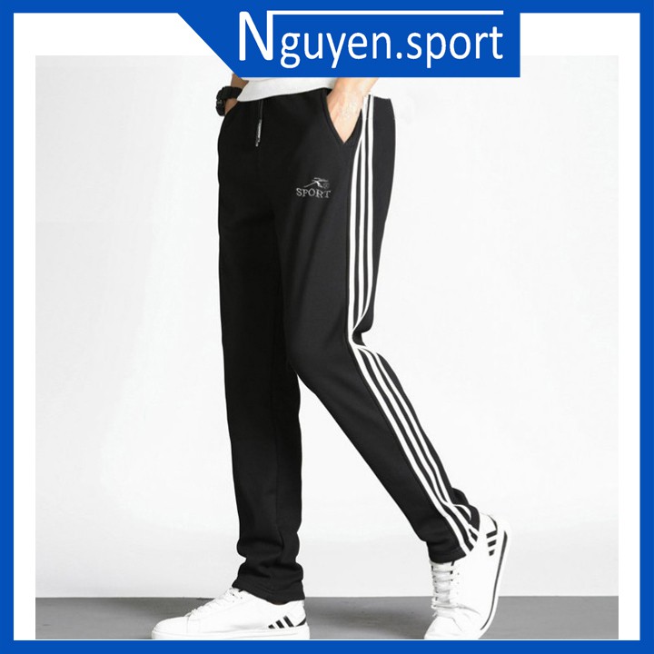 Quần dài thể thao  jogger nam nữ mophus kẻ 3 sọc chất dày dặn hàng cao cấp Q23