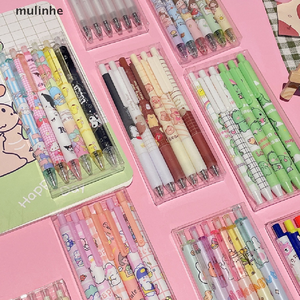 Mulinhe Set 6 Bút Mực Nước Thiết Kế Dễ Thương Cho Học Sinh vn