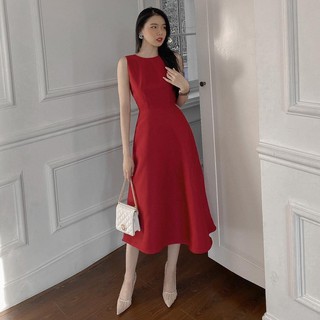 ĐẦM XÒE MIDI ĐỎ SÁT NÁCH