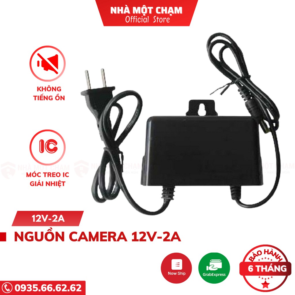 Nguồn 12v 2a, Adapter DC 12V-2A, nguồn móc treo, sử dụng cho camera, máy bơm mini, đèn led, bảng quảng cáo