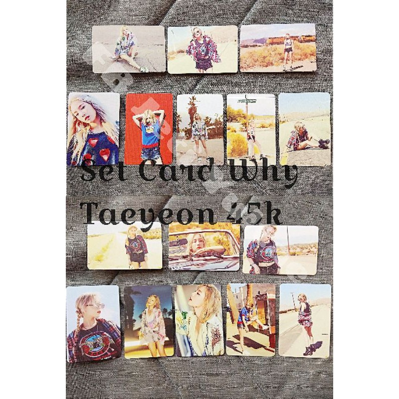 Set Card Why - Taeyeon ( SNSD )