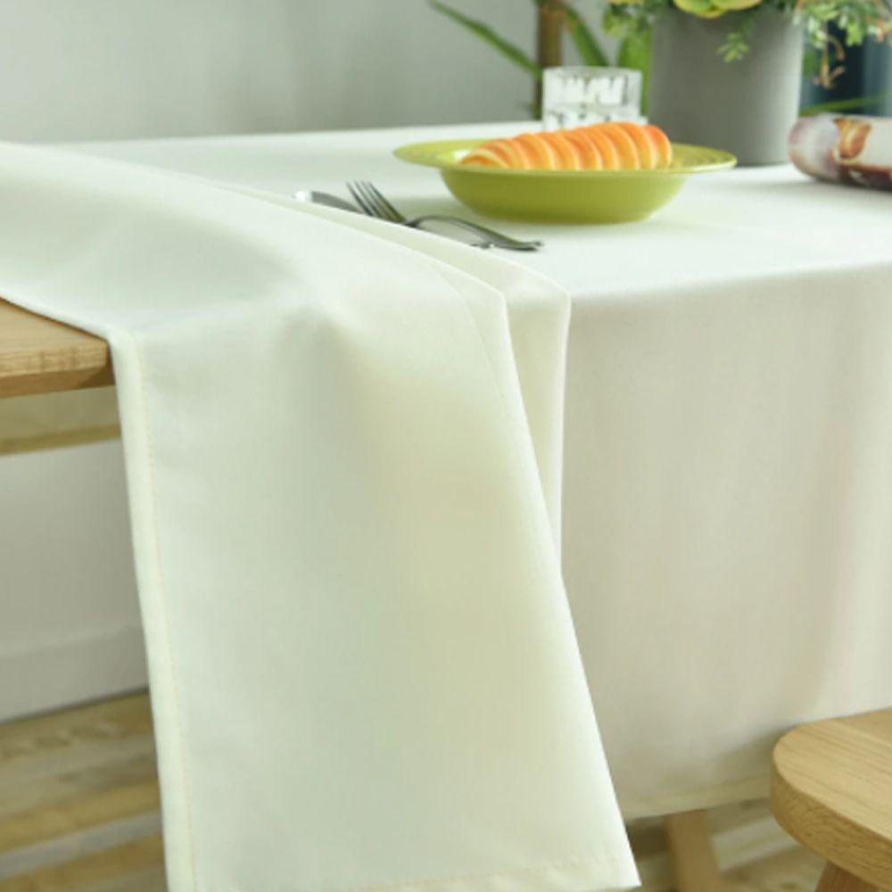 Khăn Trải Bàn Màu Ngà Có Thể Giặt Được Ốp