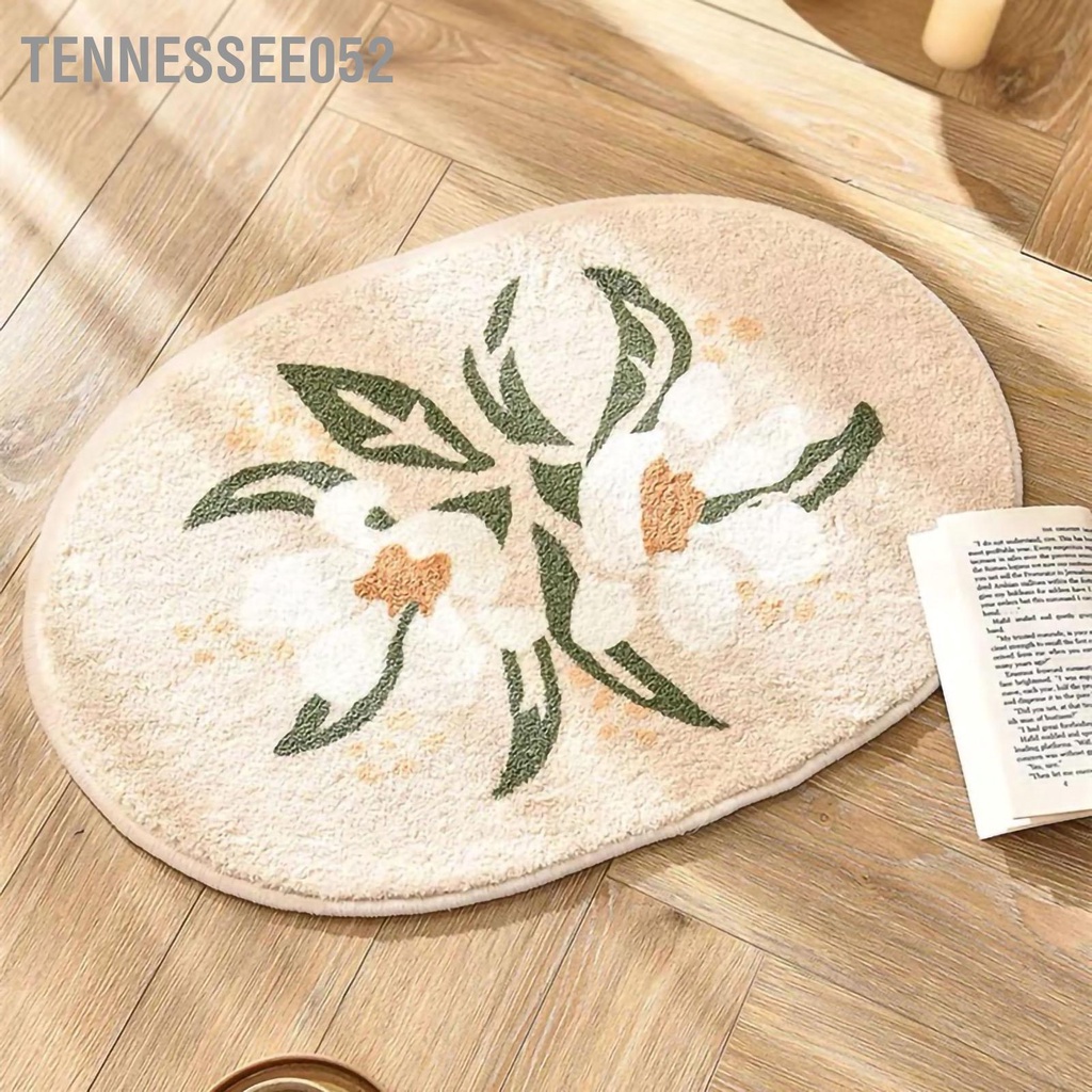 [Hàng HOT] Thảm Lót Sàn Nhà Mềm mại Thấm Hút Chống Trượt Hình Hoa cho phòng tắm Phòng ngủ【Tennessee052】