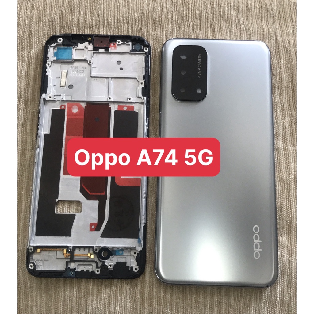 Bộ Vỏ Điện thoại OPPO A74 5G kèm kính camera, nút bấm