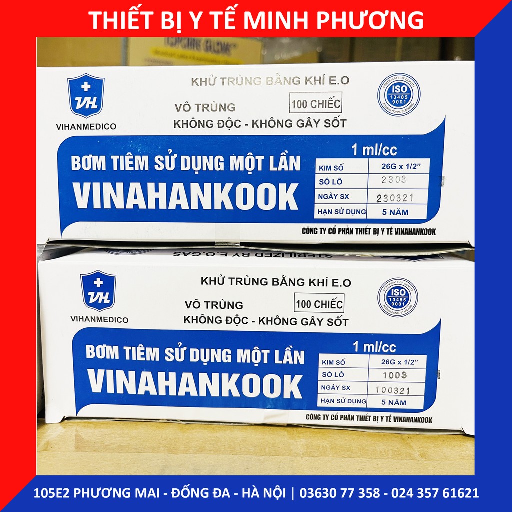 Bơm tiêm 1 lần Vinahankook 1ml