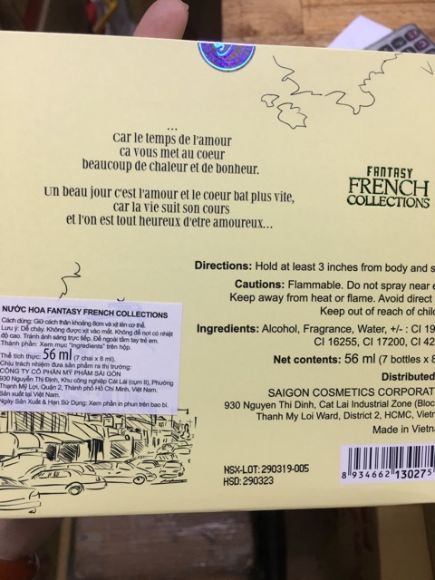 Set 7 cây nước hoa dạng bút Fantasy French SCPerfume 8ml | BigBuy360 - bigbuy360.vn