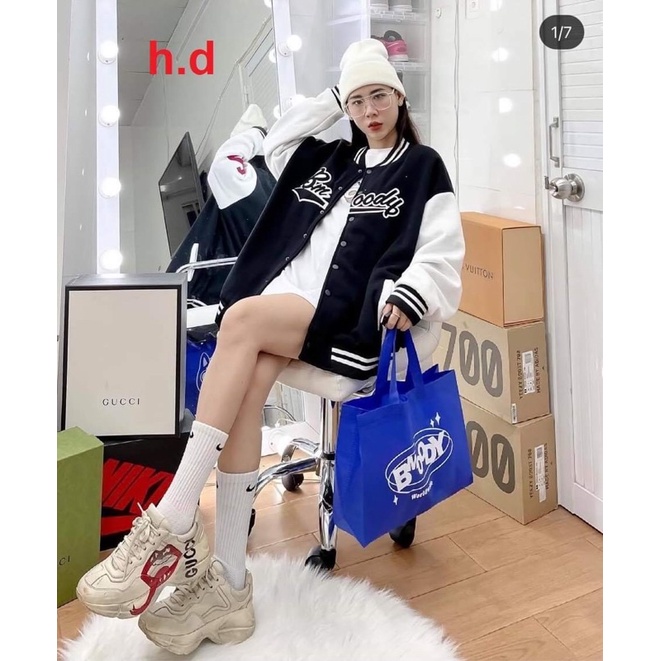 ÁO KHOÁC BOMBER JACKET BM 23Chất gió vs nỉ mềmhàng 1 lớp cổ, tay áo và gấu áo có bo dệt xịn&lt; 55kgphong cách hàn quốc