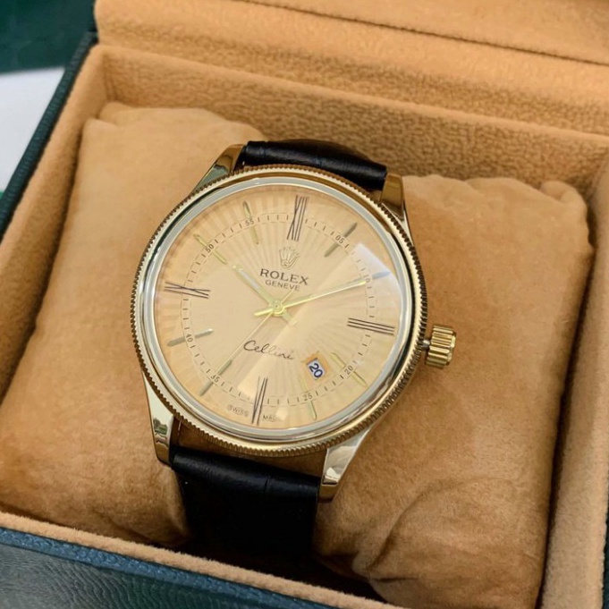 Đồng hồ nam Rolex Chính Hãng - Máy Pin Bảo Hành 24 Tháng - Chống Nước 3 ATM  - Mặt Kính Shapphire Siêu Đẹp